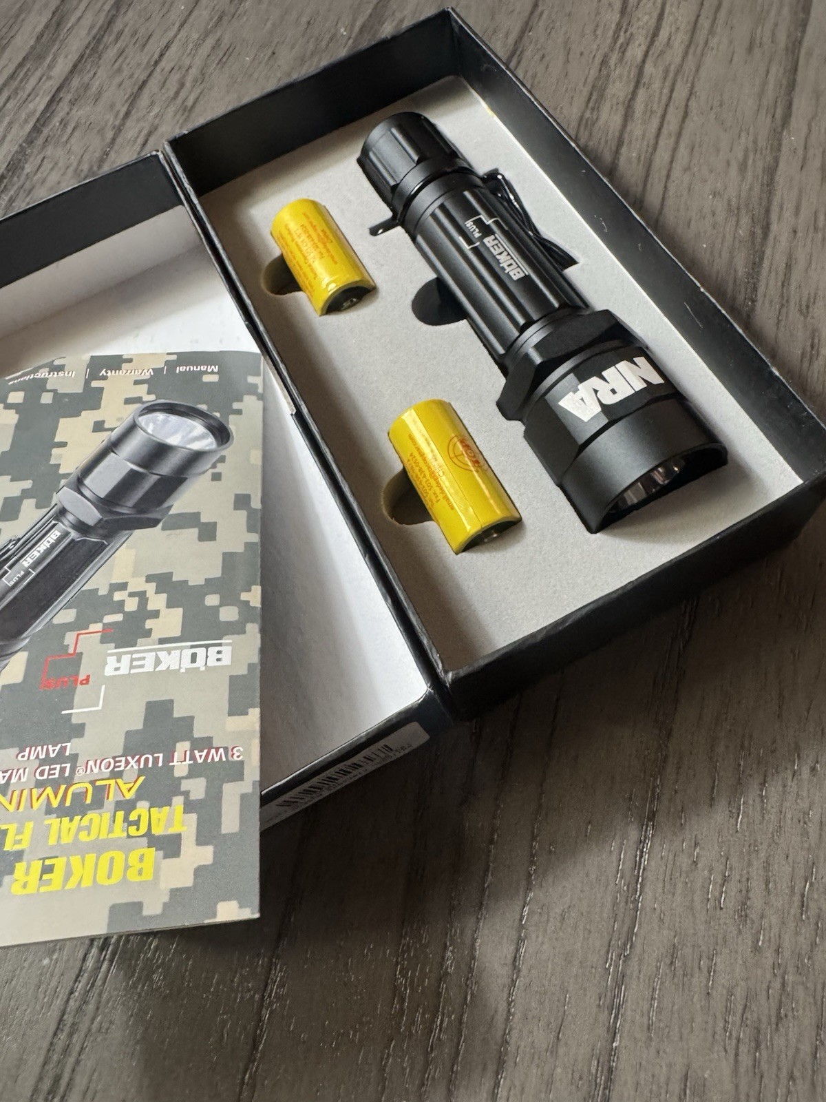 NRA NRA LED Black Metal Flashlight | Works Great Free Fast Shipping