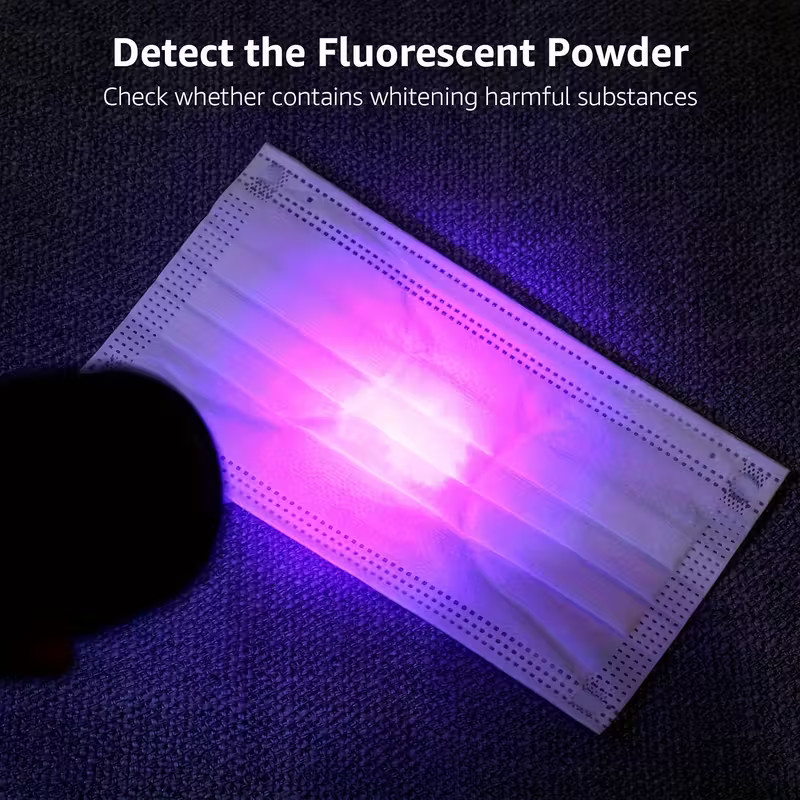UV 9 LED Pocket Black Light Vaseline Glass Detect Stain Urine Semen Lice Bed Bug