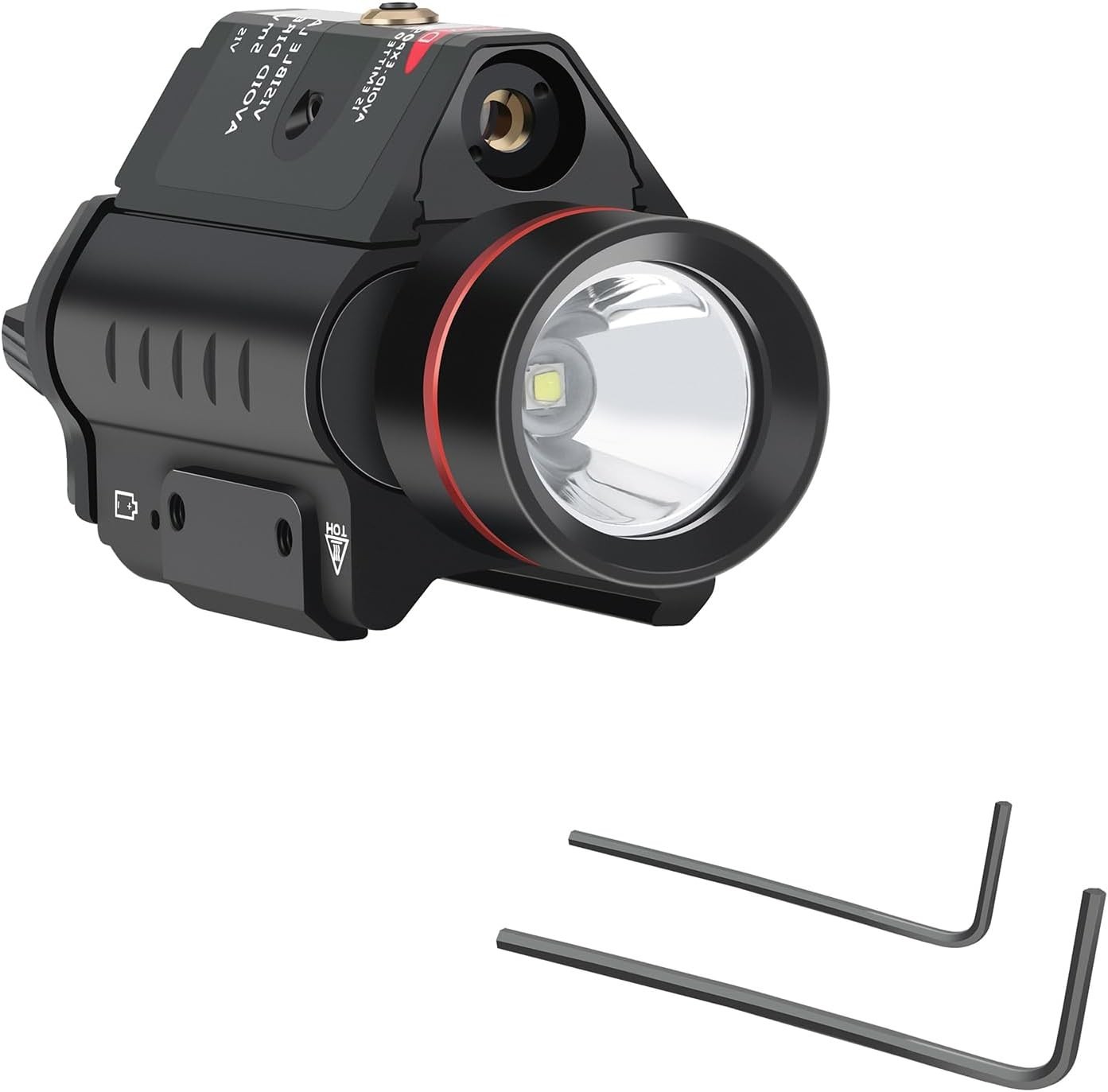 Robust Red/Green Laser Flashlight Combo with Picatinny Rail – Tactical Essential
