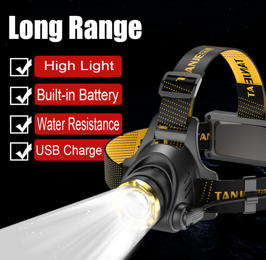9900000LM Super Bright LED Headlamp Rechargeable Headlight Flashlight Head Torch