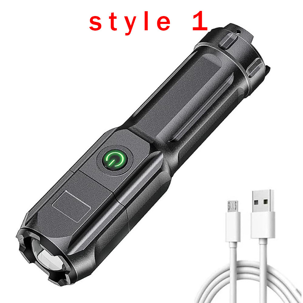 Rechargeable 990000LM LED Flashlight Tactical Police Super Bright Torch Zoomable