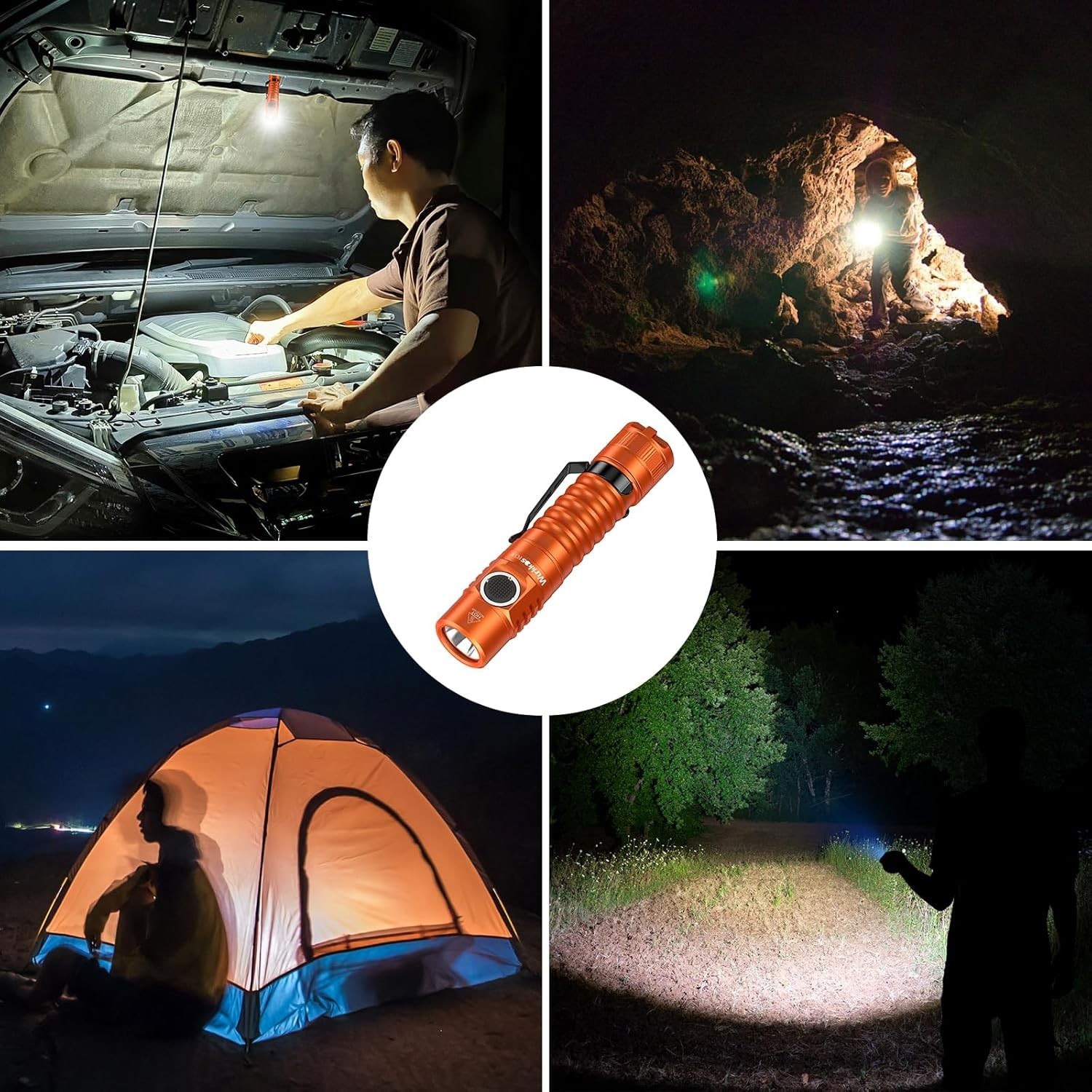 FC11C Led Flashlight Rechargeable High Lumen 1200 Small Powerful Flashlight USB