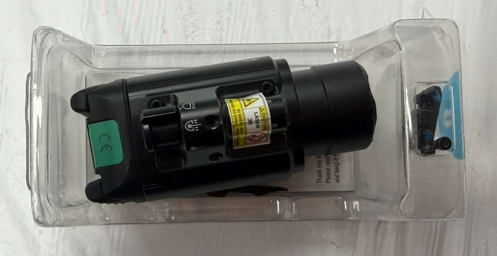 Used Olight Baldr Pro 1350 Lumen Pistol Flashlight w/ Green Laser Sight (Black)