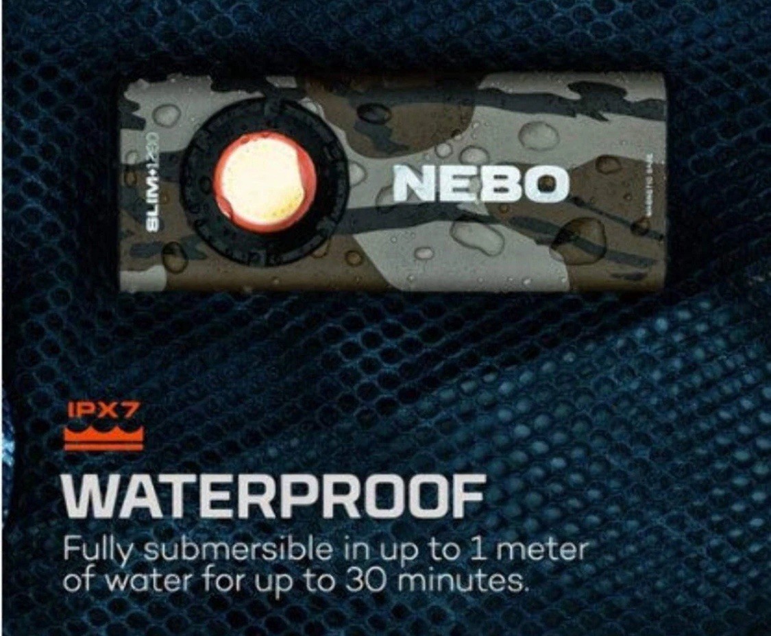 NEBO Rechargeable Flashlight and Power Bank 1200 Lumens with Laser Magnetic Clip