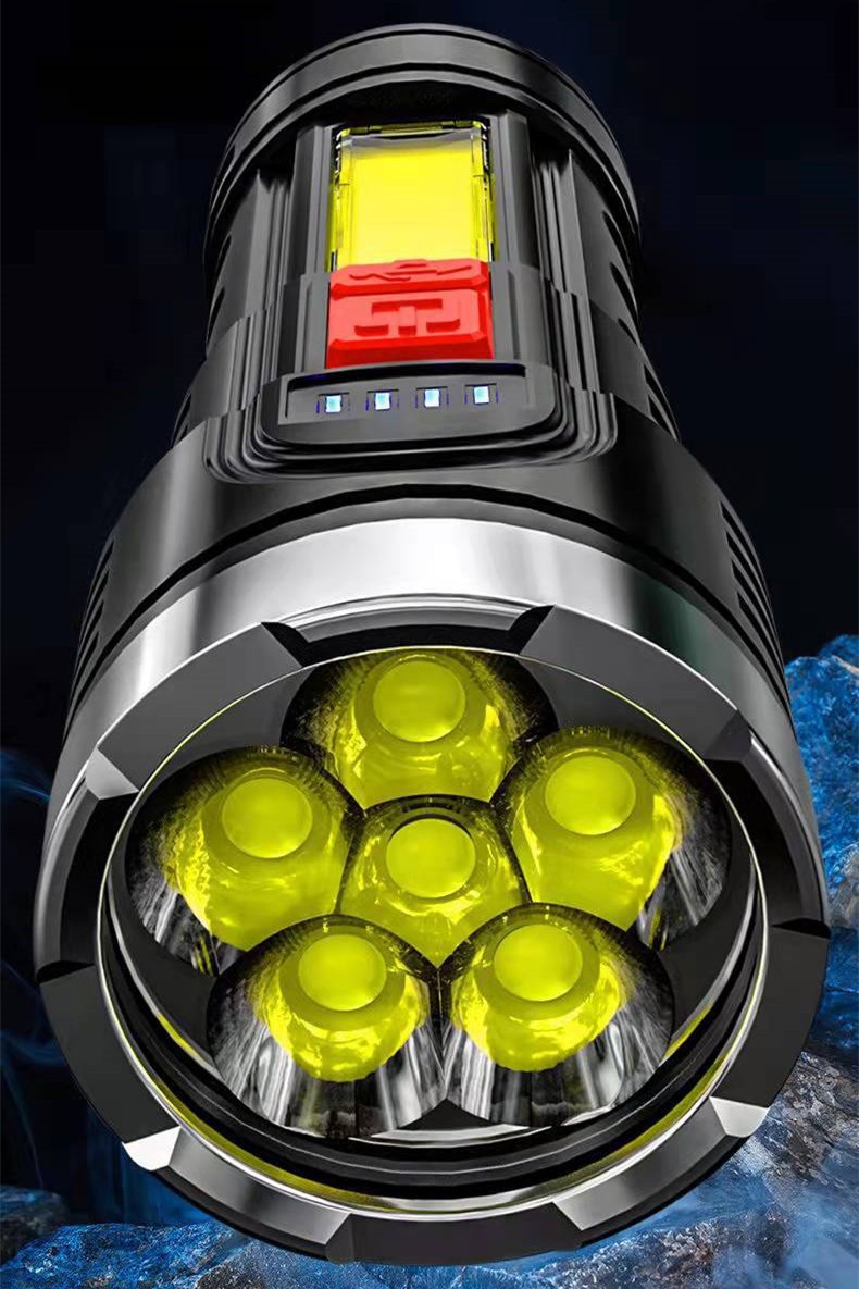 2X 350000000 Lumens Super Bright LED Tactical Flashlight Rechargeable Work Torch