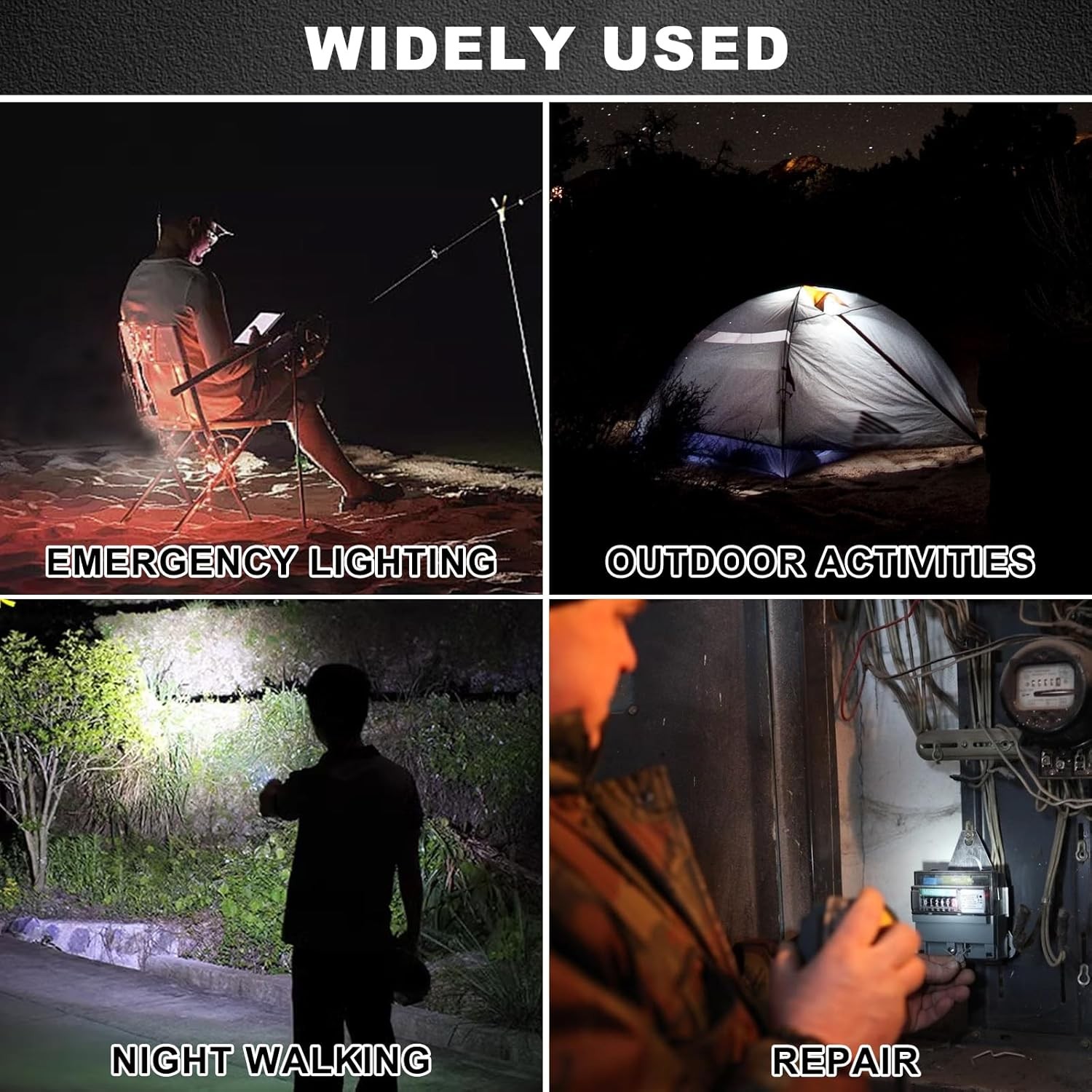 5Pcs Mini LED Keychain Flashlight Key Ring Light Bright Torch Outdoor Hiking USA