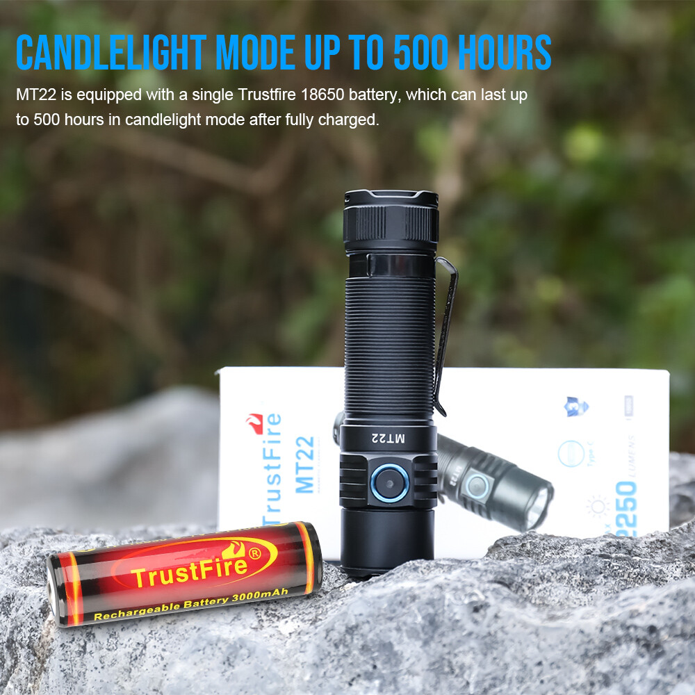 Trustfire 2250Lumen Rechargeable LED Flashlights Powerful Magetic EDC Torch US
