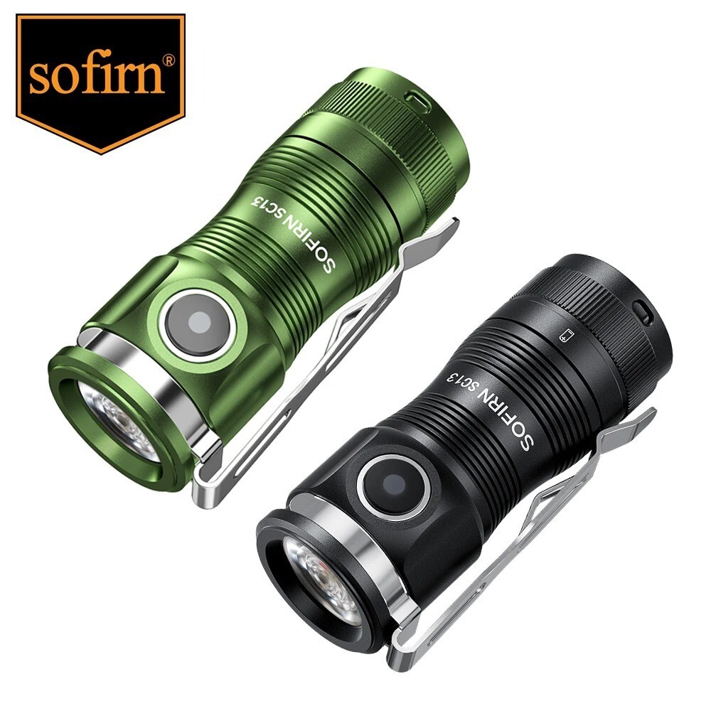 Sofirn Mini SC13 Flashlight 1300 Lumen Rechargeable Pocket Carry Compact