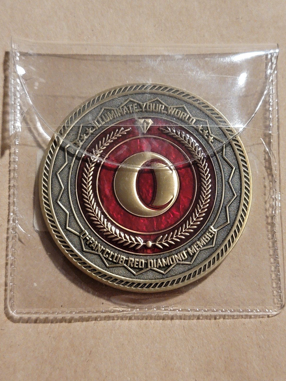 Olight Red Diamond Challenge Coin Heavyweight Collectible