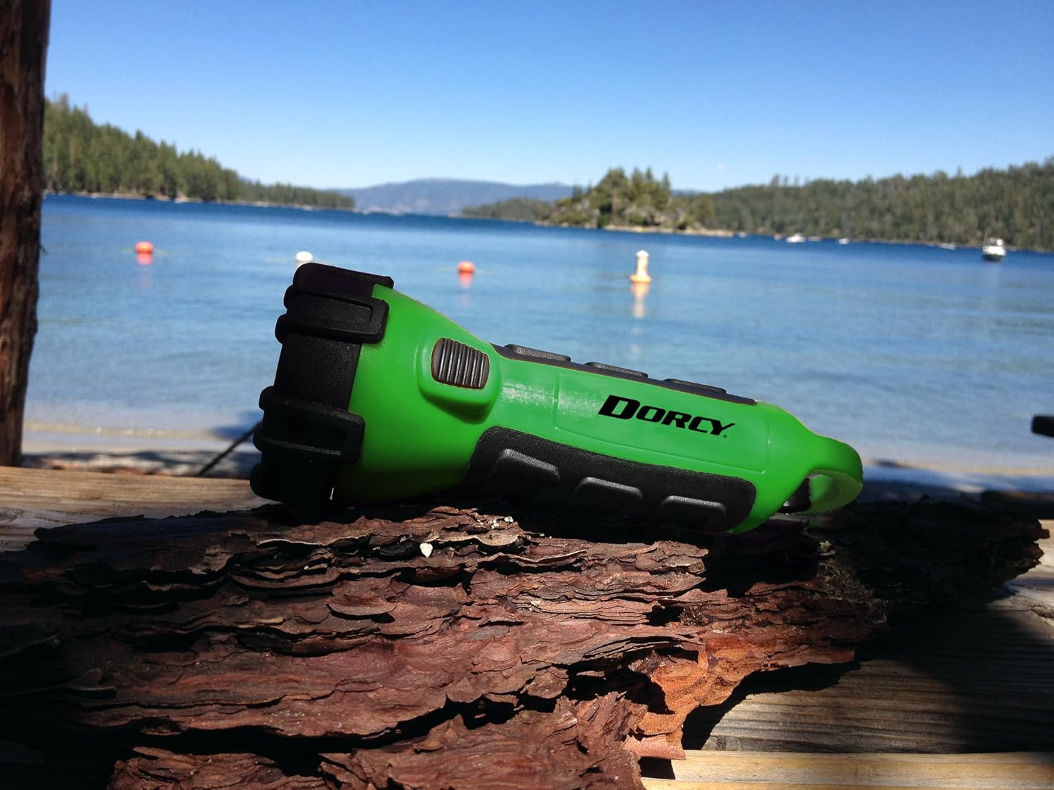 Dorcy 150 Lumen Floating Water Resistant LED Flashlight with Carabineer Clip, Ne