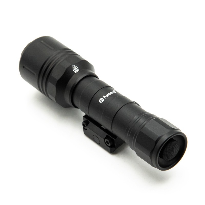 FL12W Tactical Flashlight MAX 1200 Lumens 3 Modes Push-button Tail Switch Rifle