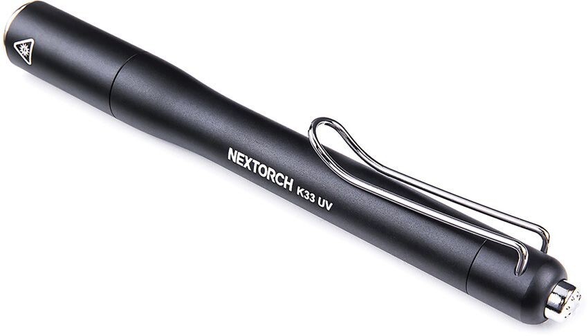 Nextorch K33 UV Penlight Rechargeble Resists Water/Impact Black-Glass Filter