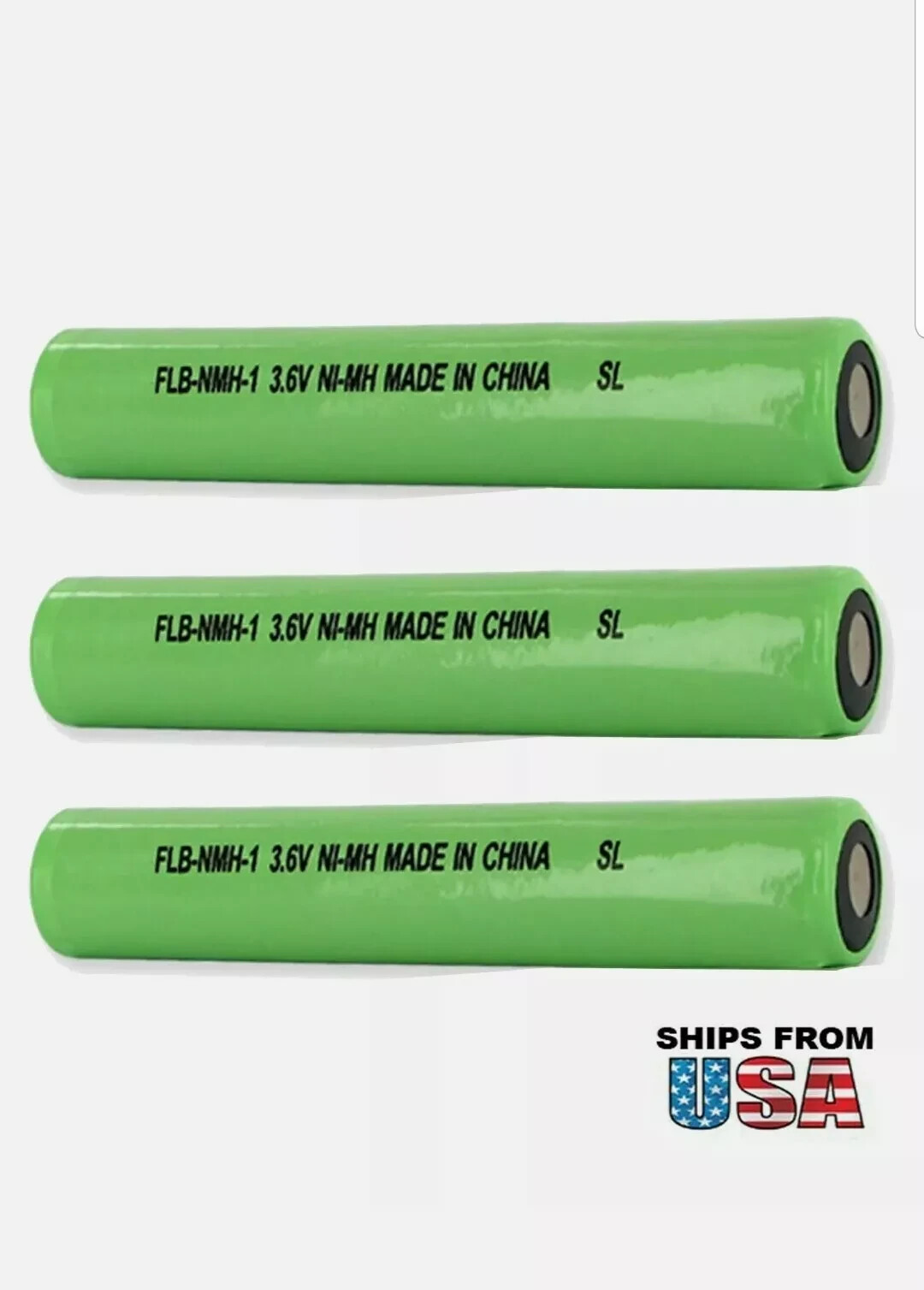 3x 3.6V 2.4Ah Flashlight Battery Replaces Streamlight 75175 75375 FREE SHIPPING