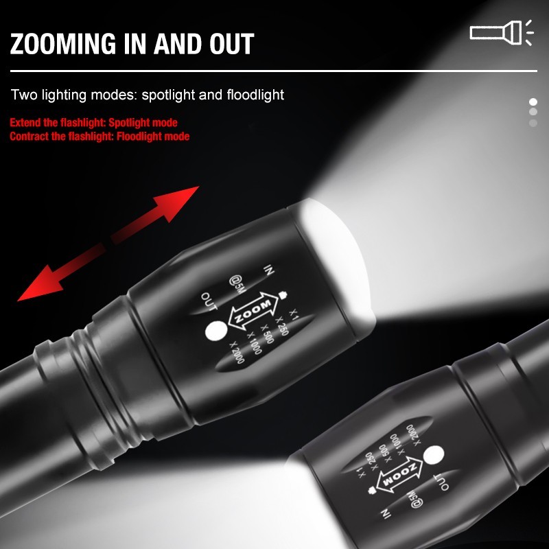 UV Flashlight Black Light Super Bright 120000lm Torch Ultra Violet Lamp LED