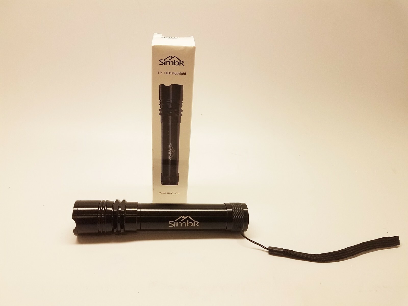 SIMBR 3 in 1 LED Torch Adjustable Flashlight with Warning Light & End Magnet