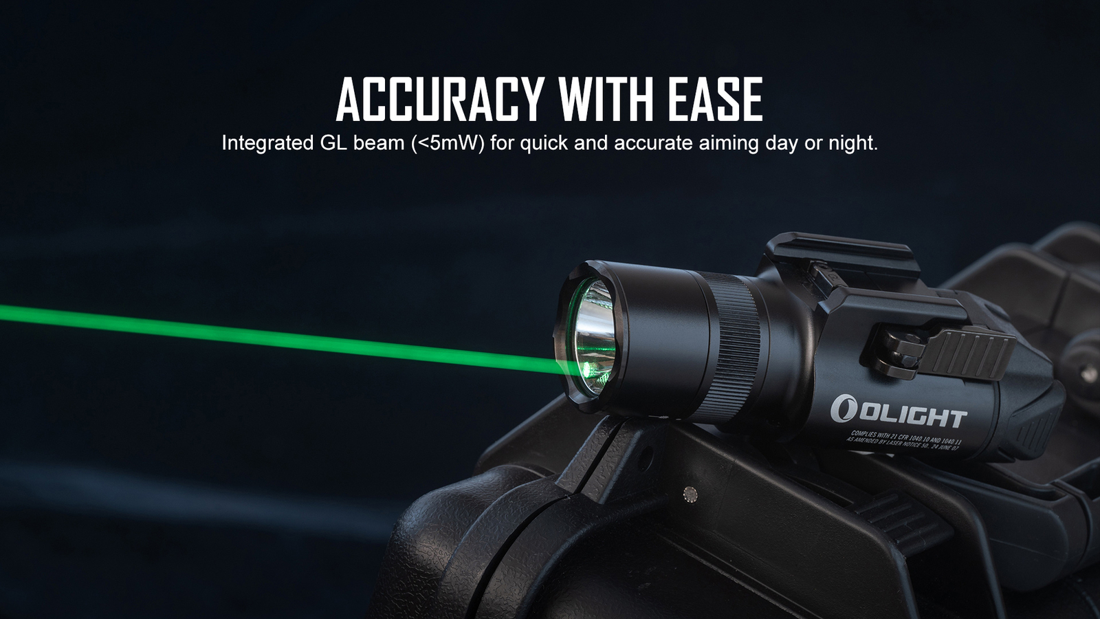 Olight Baldr Pro R 1350 Lumen Rechargeable Flashlight with Green Beam