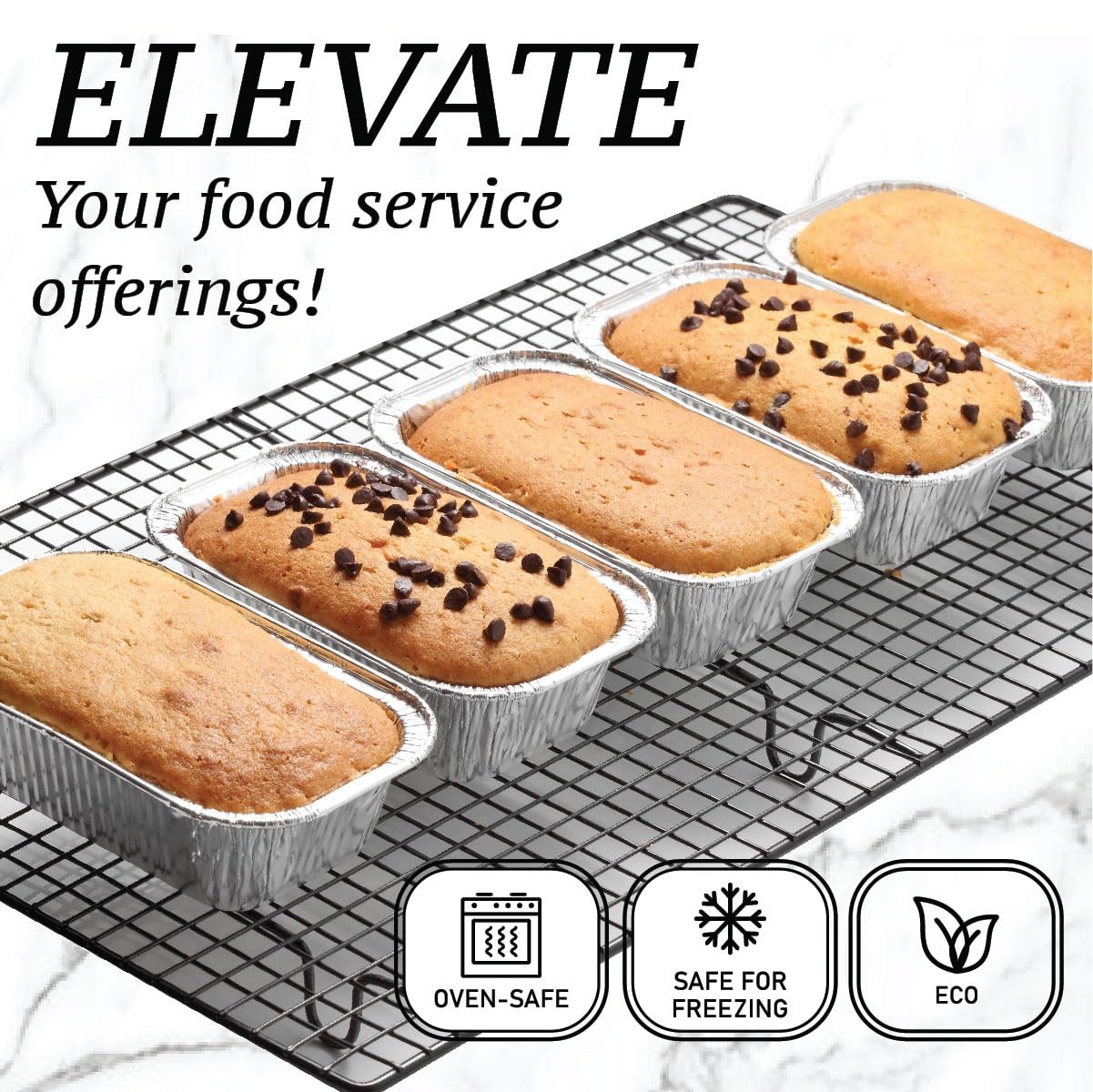 Spare Essentials (55 Pack) 1LB Mini Foil Loaf Pans – 1 Pound Pack of 55, 1 LB