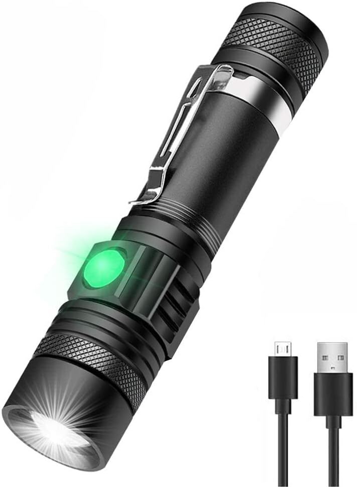 Linterna LED Lampara Recargable LED Super Luminosa Resistente Agua Con Bateria