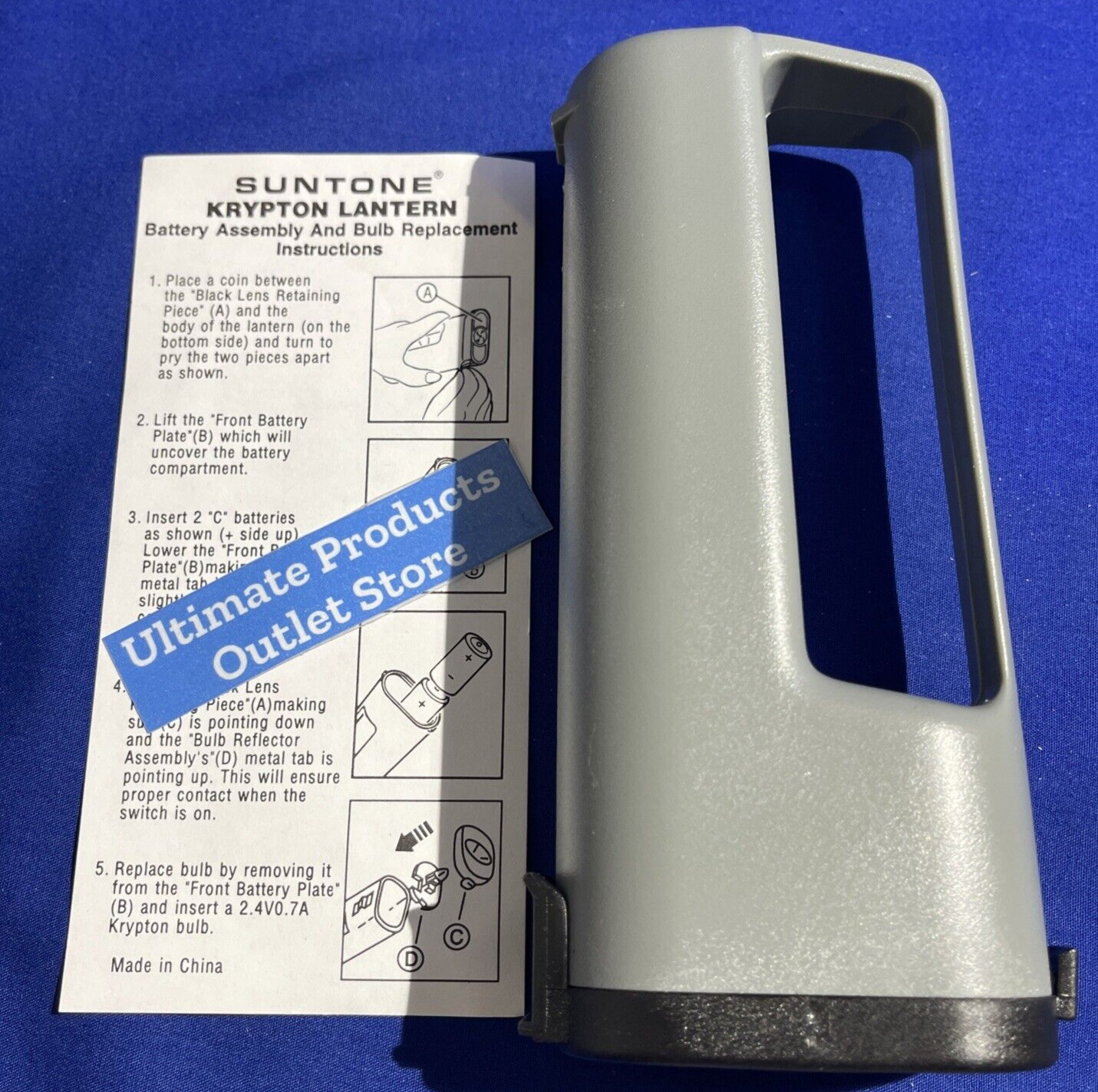 Krypton Lantern 🔦by Suntone®️, Silver Model LL8829