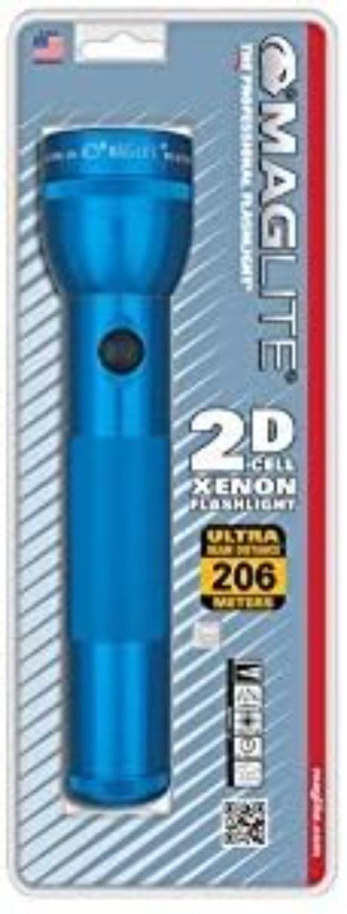 Reliable 2-Cell D Flashlight in Elegant BLUE – Ideal for Camping & Emergencies