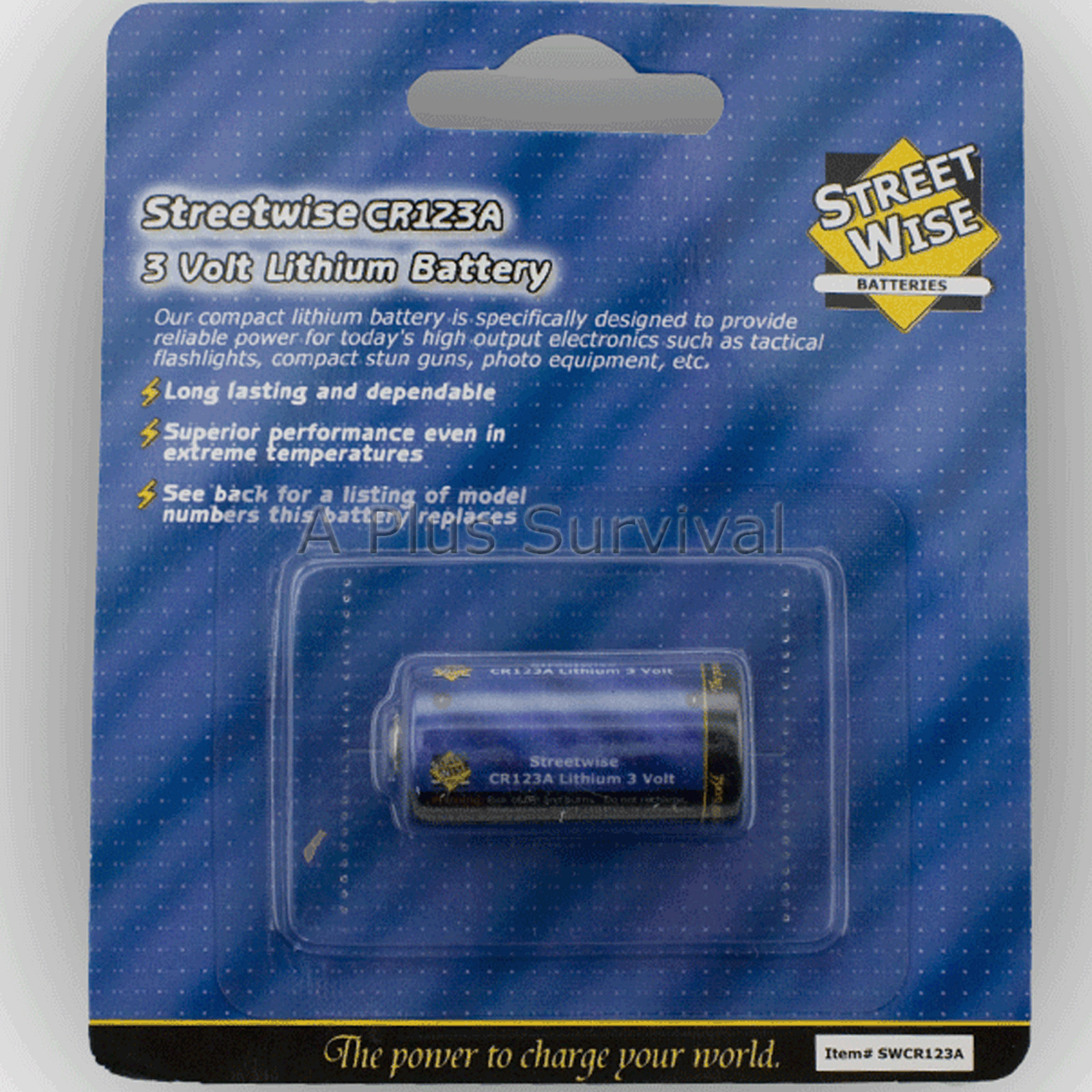 2 Pack of CR123 Lithium Battery 3 Volt Survival Flashlight Tazer Camera