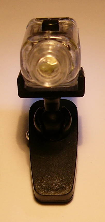 Clip On White LED Light with Swivel – Batteries AG10 Included – SE FL3404B