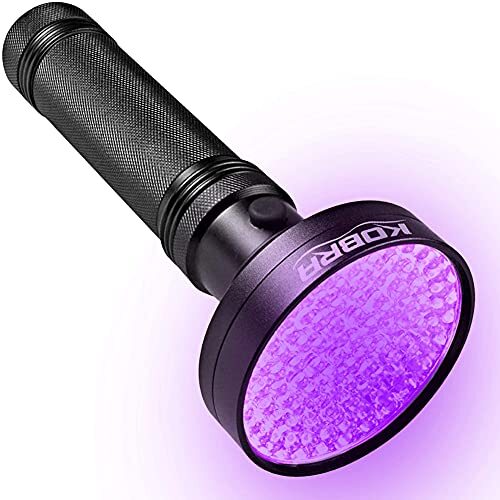 Black Light Flashlight – 100 LED UV Flashlight, Black Light for Pet Urine Stains
