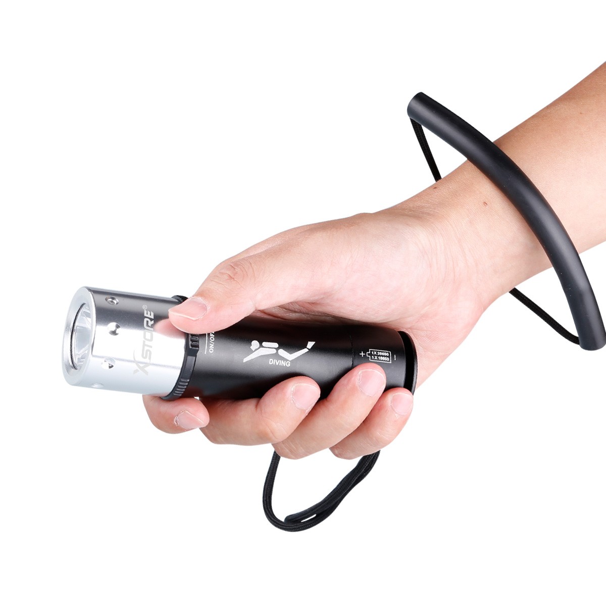 90000Lumen Underwater 80M Scuba Diving LED Flashlight Waterproof Dive Torch Lamp