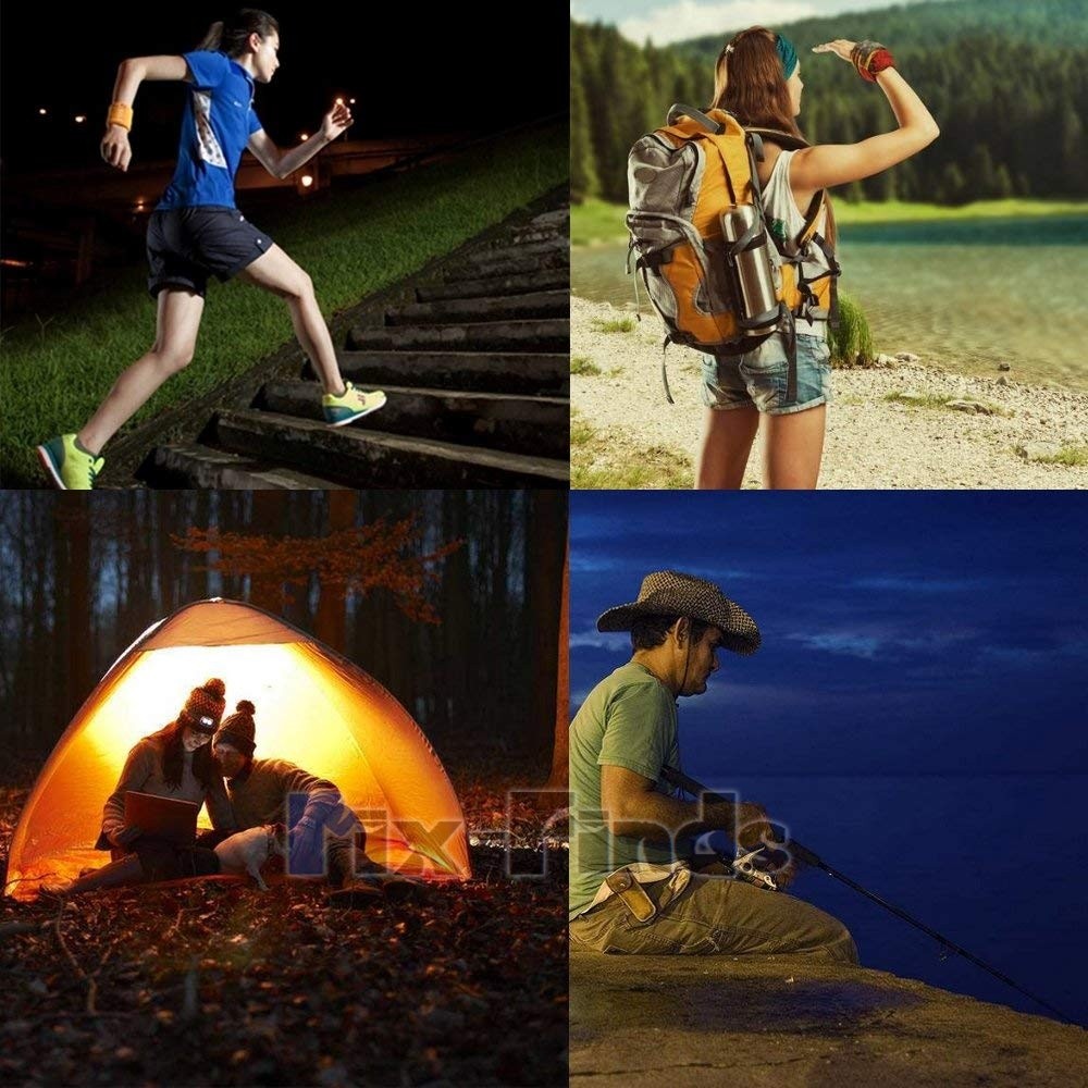 4x Hand Crank LED Flashlight Dynamo Pressing Flashlight Camping Emergency Torch