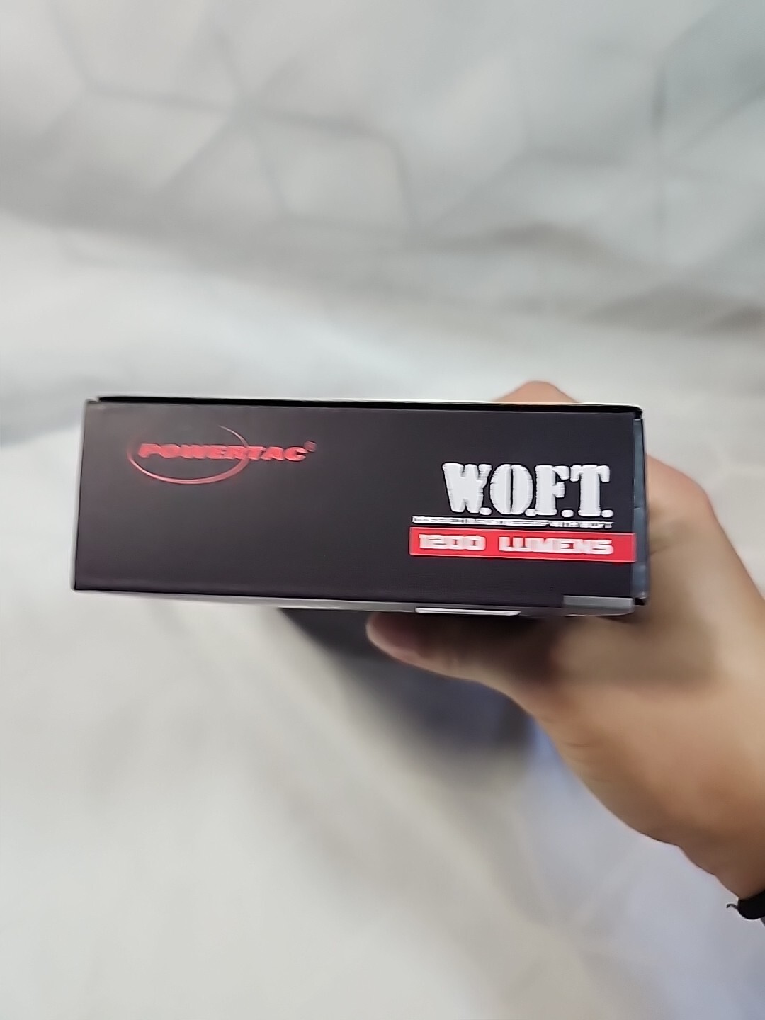 POWERTAC W.O.F.T. 1200 LUMENS SELF DEFENSE TACTICAL FLASHLIGHT Clip On NIB