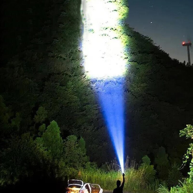 LED Super Bright Torch Flashlight Tactical Camping Outdoor Lamp USB Rechargeable