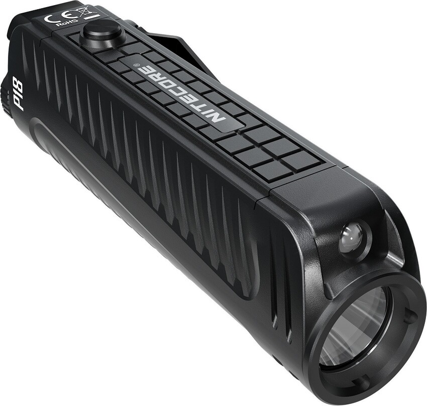 Nitecore P18 Tactical Flashlight Brightness Strobe Black Aluminum Construction