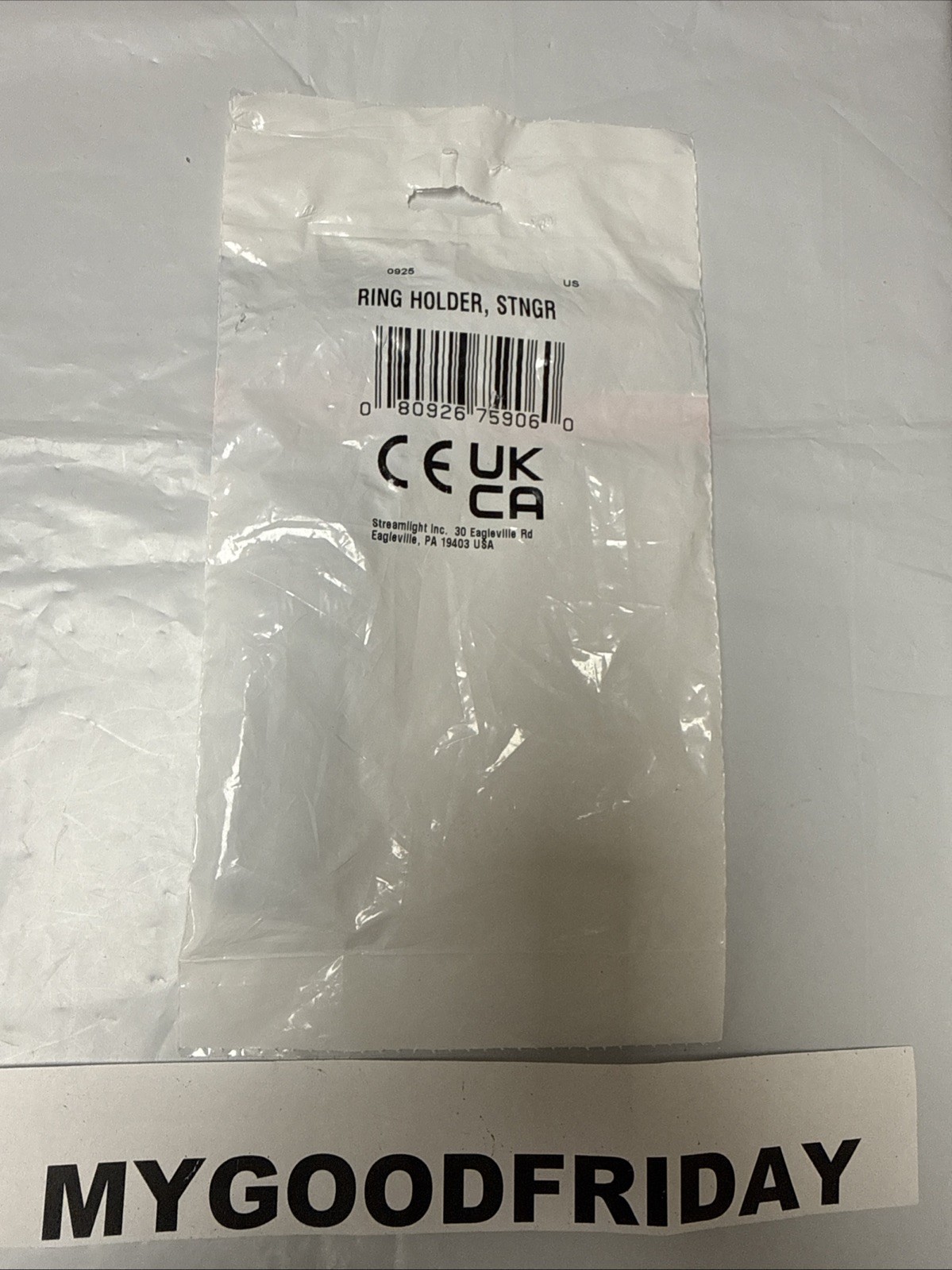NEW OEM Streamlight 75906 Nylon Ring Style Flashlight Holder Stinger Sealed Pack