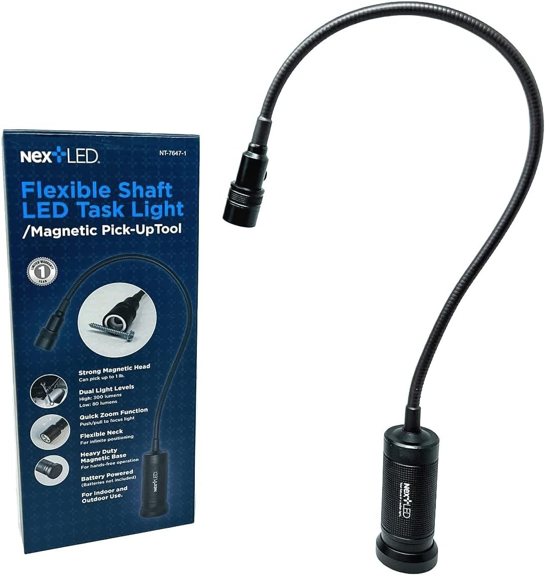 20-Inch Flexible Magnetic LED Work Light & Pickup Tool
