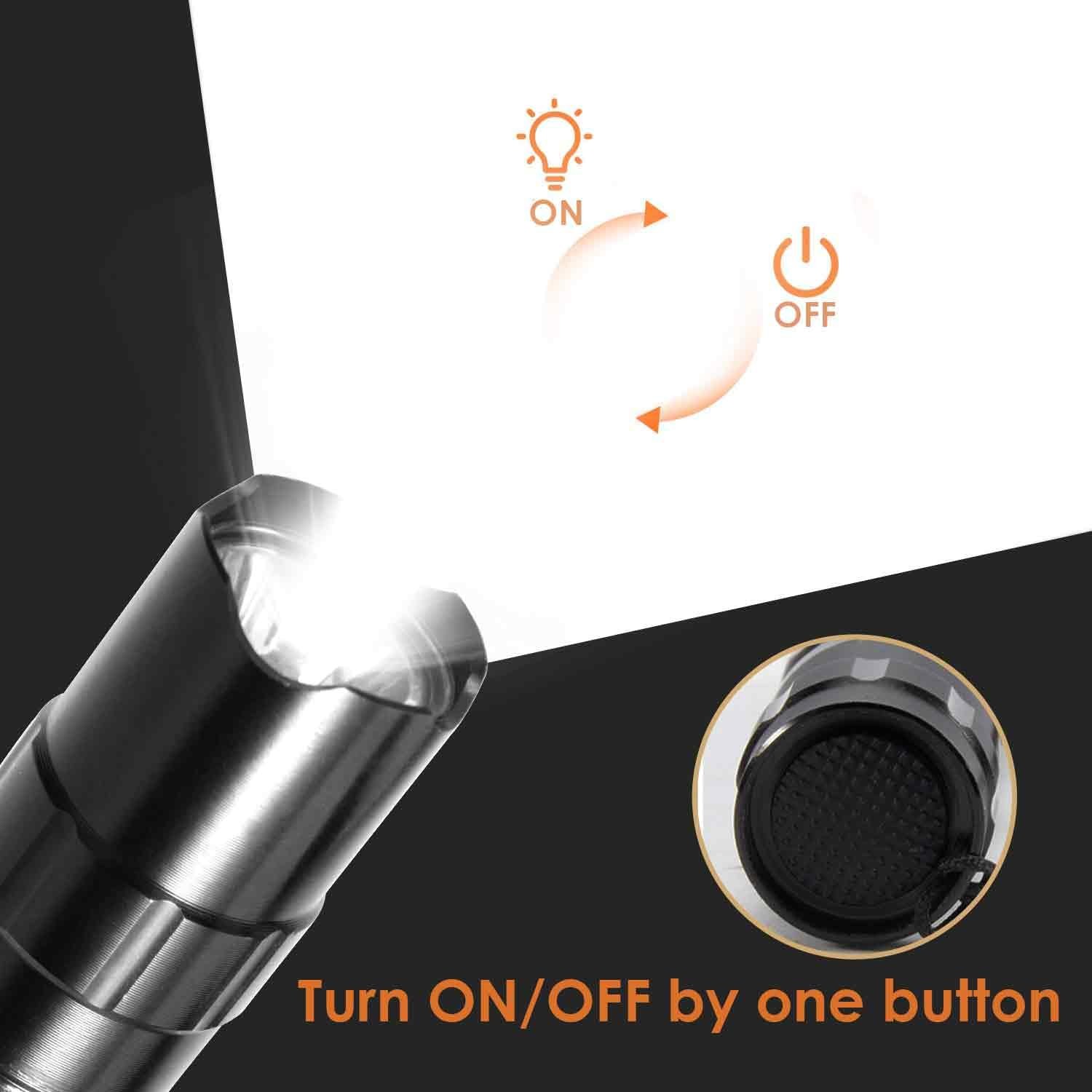 LED Tactical Flashlight, Mini High Lumen, Portable Handheld Torch