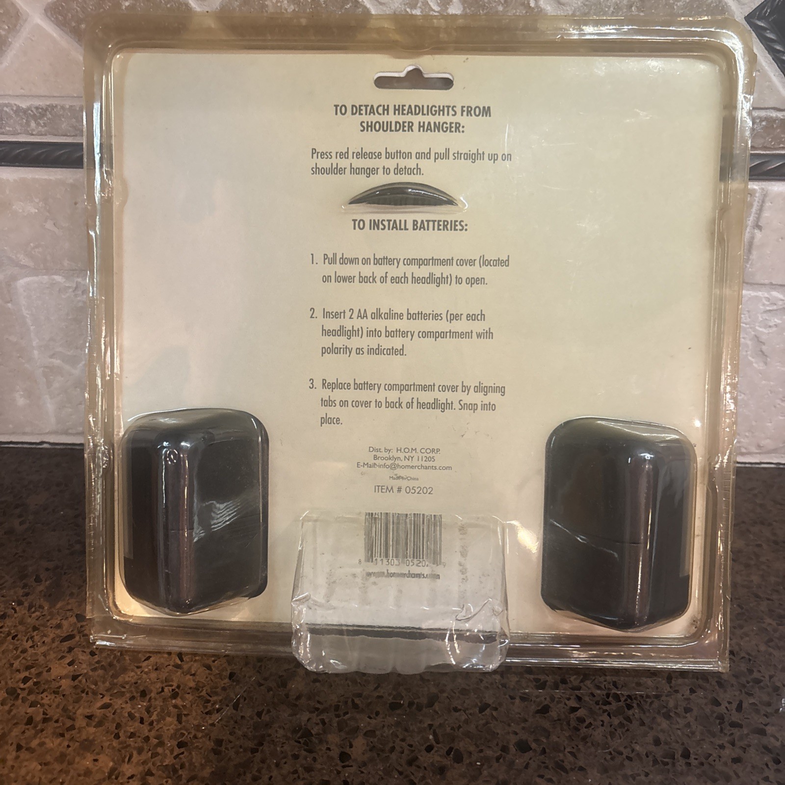 Sharp Beam Twin Shoulder Worn L.E.D. Flashlights New In Box