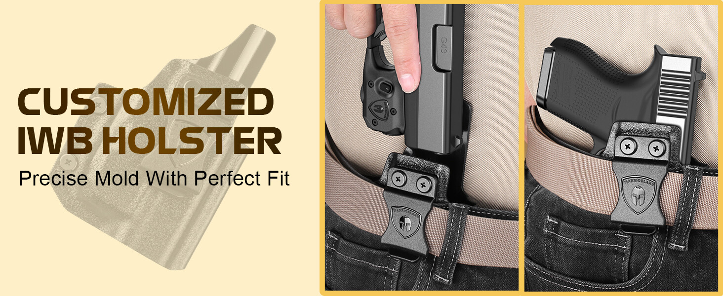 150-Lumen Pistol Light Laser & Holster Fit for Glock 43/G43X (No Rail Version)