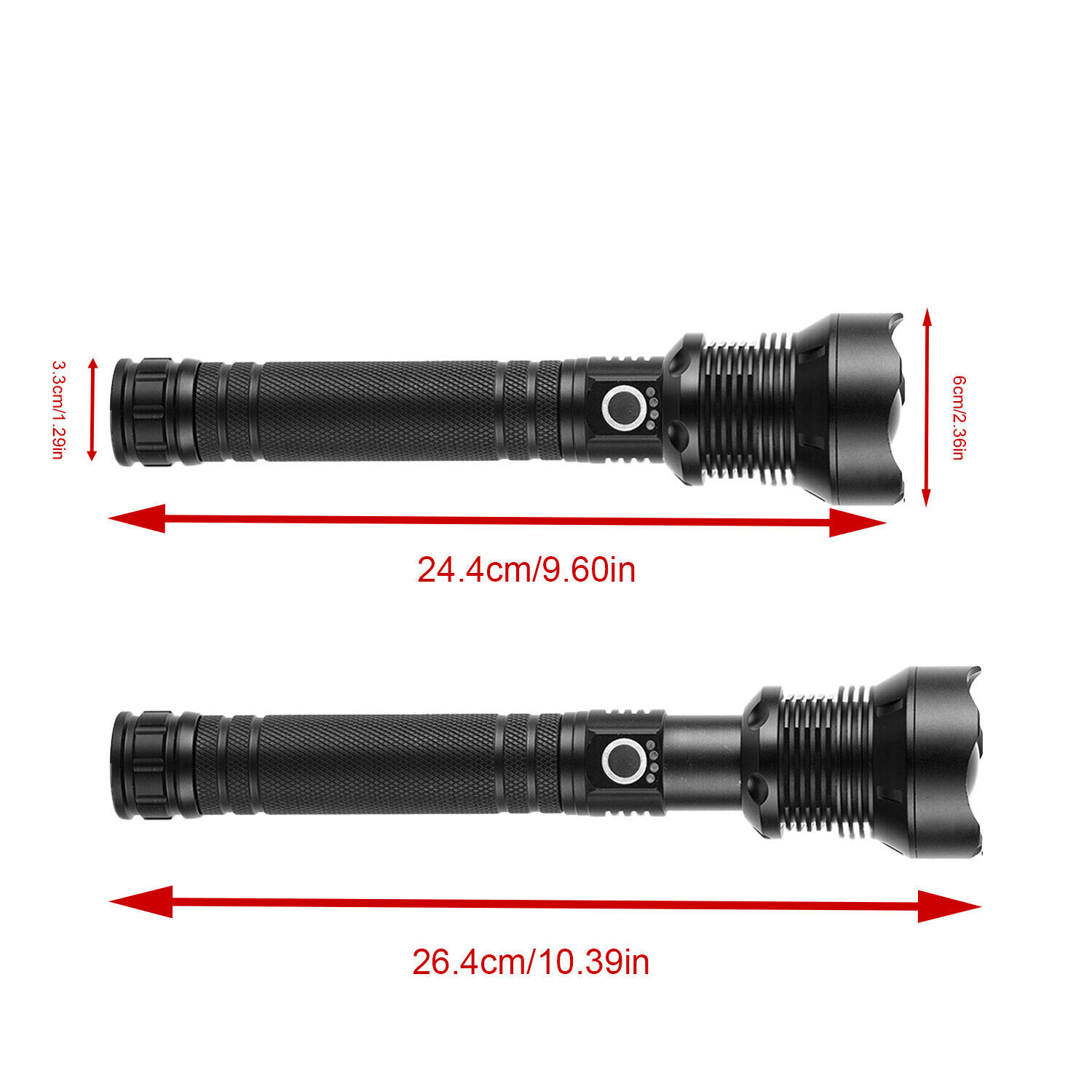 350000000Lumen Super Bright LED Tactical Flashlight Torch Rechargeable WorkLight