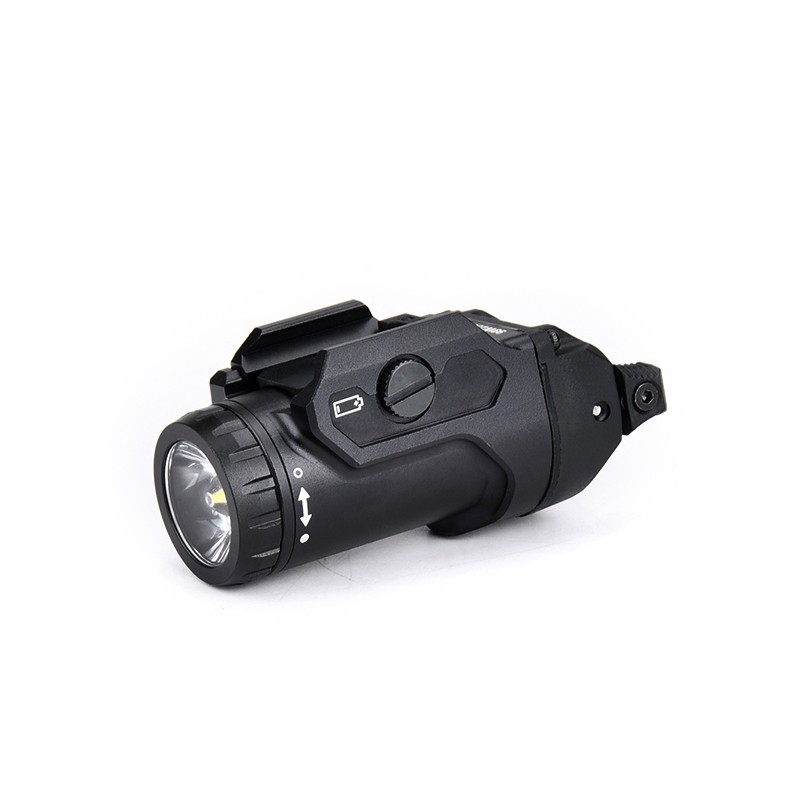 WADSN New Metal LED Tactical Flashlight 400LM Weapon Light Airsoft Mounted Light