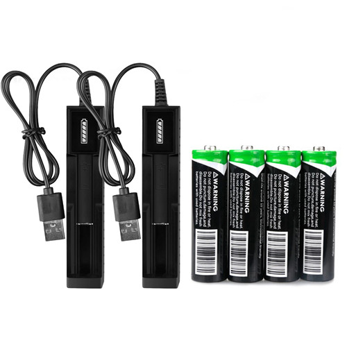USB Single Charger & 3000mAh Rechargeable 3.7V Batteries Headlamp Flashlight
