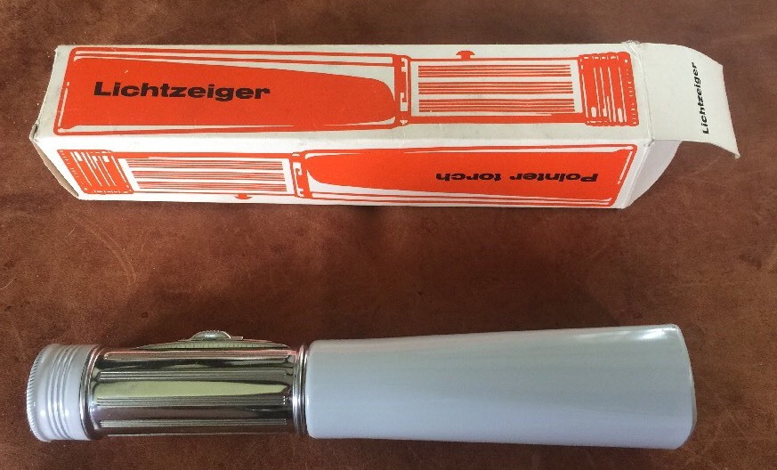 ROWI Pointer Torch Flash Light Adjustable Beam with BOX Lichtzeiger Made Germany
