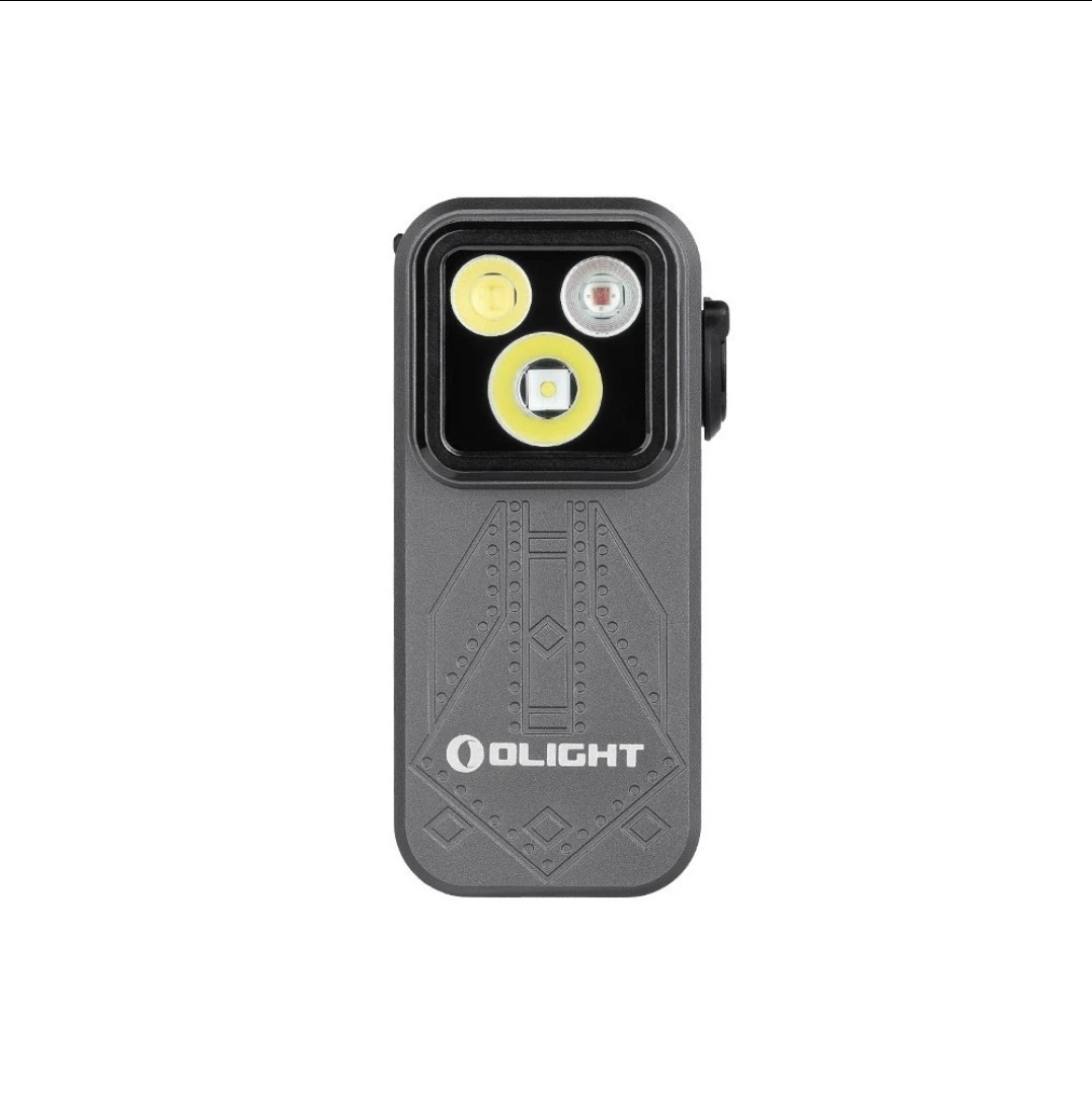 Olight Oclip Pro Phantom Squadron Flashlight, Flood/Spot/Red Light, 500 Lum