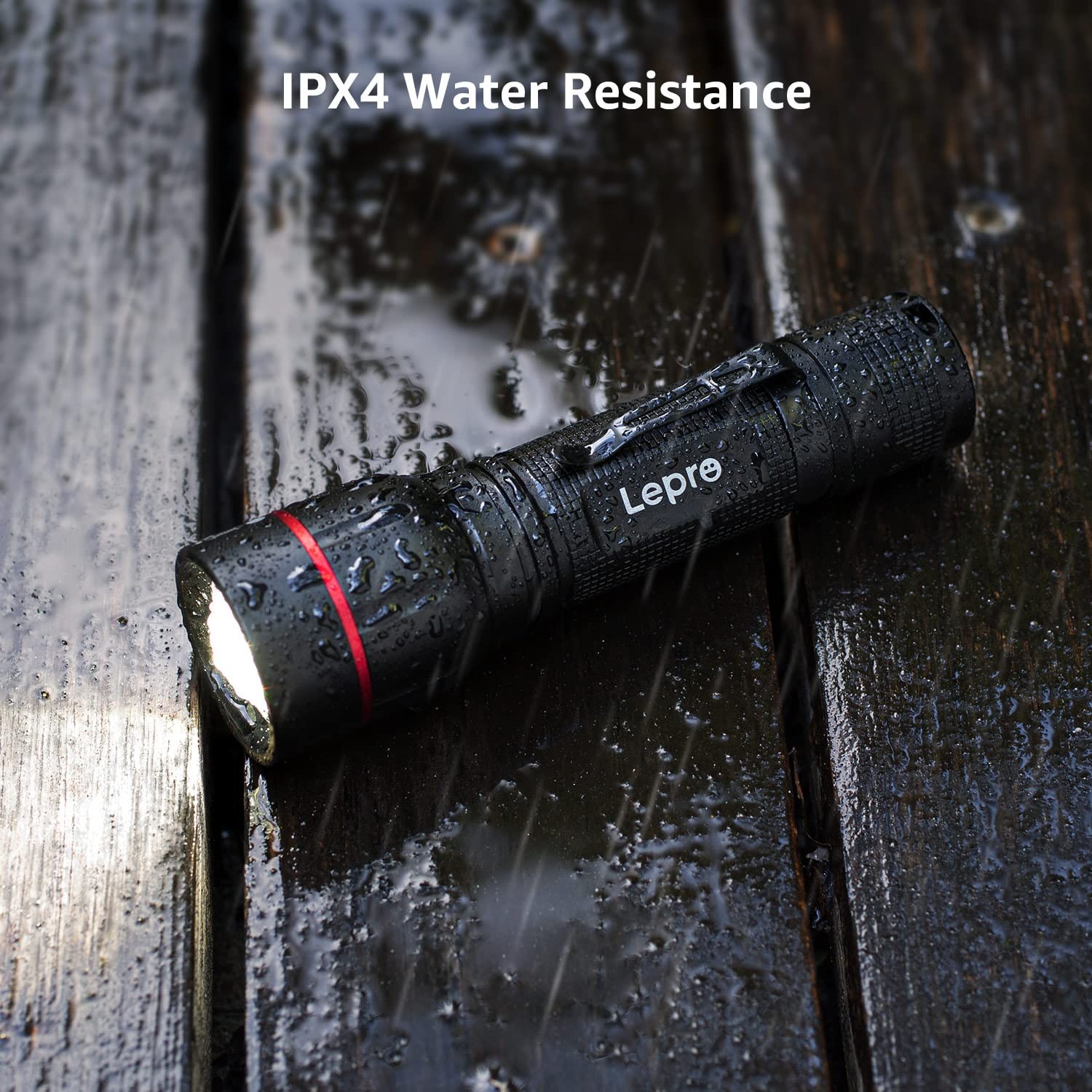 LED Flashlight with Clip, LE2050 Flashlight High Lumens, 5 Lighting Modes, Zo…