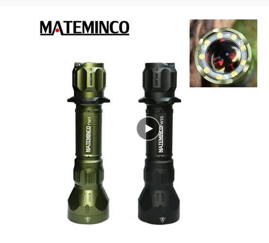 MATEMINCO LEP Flashlight 1350 Meters 1550 Lumens Spotlight Floodlight Torch