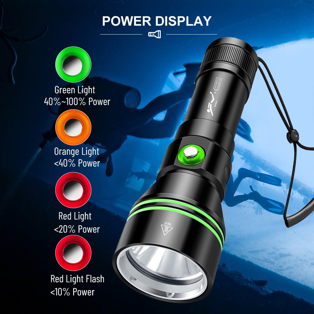 300000lm Dive Lights Scuba P70 LED Flashlight Underwater Lights Diving Torch US