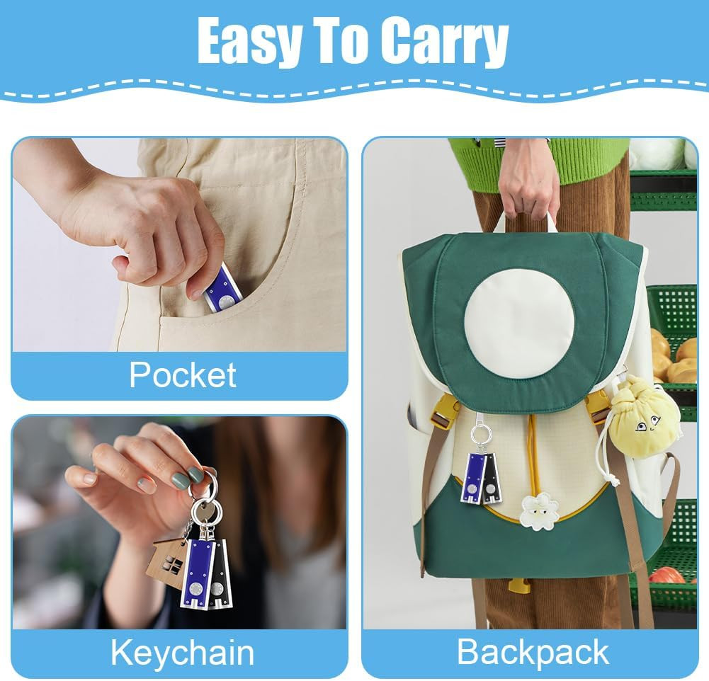 3PCS Mini Keychain Flashlight LED Light Bulk Small Flashlight for Outdoor