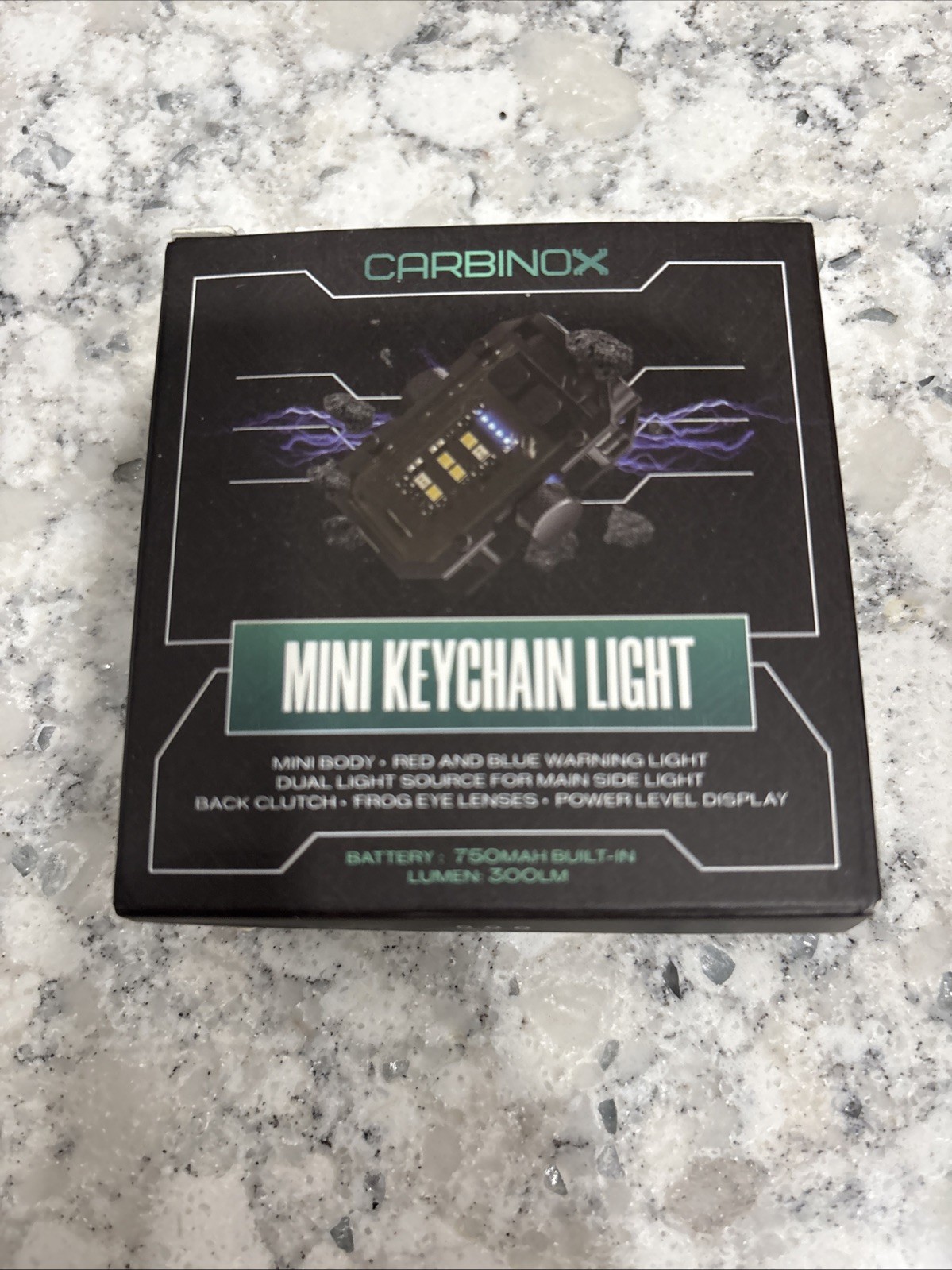CARBINOX THE BLASTBEAM TACTICAL EDC FLASHLIGHT 300-600 LUMENS RECHARGEABLE -NEW