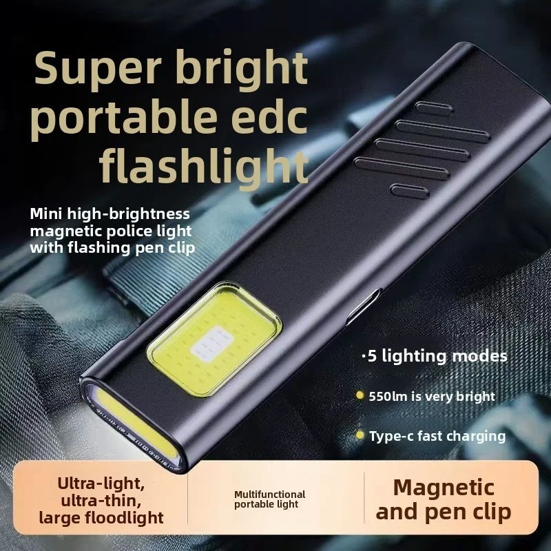 Warsun USB C Rechargeable LED Keychain Flashlight – 600 Lm Mini Torch