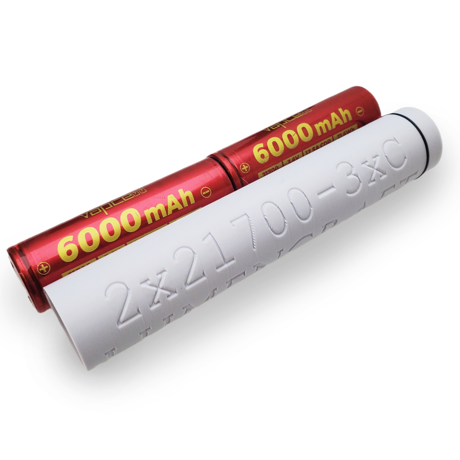 2x 21700 to 3C Cell Battery Sleeve for Maglite ( Batteries not included)