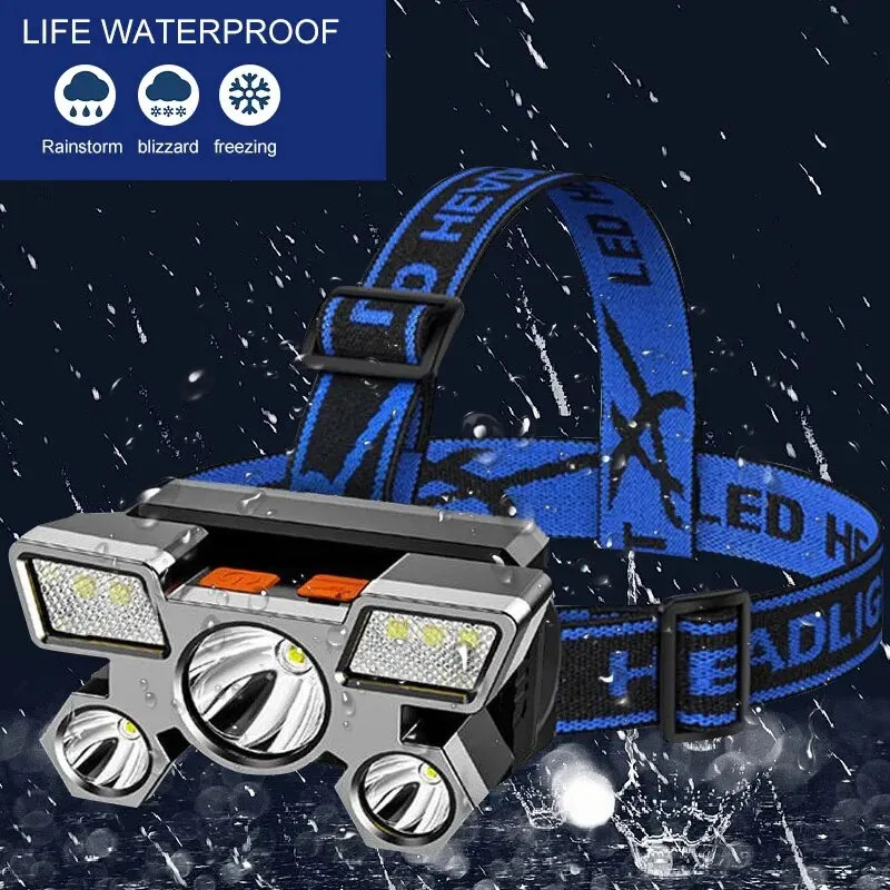 Powerful Rechargeable Head Flashlight for Fishing Led Headlamp Nitecore Camping